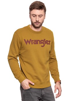 WRANGLER BLUZA LOGO CREW GOLDEN BROWN W6585I7VQ 112130605 ze sklepu YouNeedit.pl w kategorii Bluzy męskie - zdjęcie 185886377