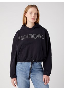 WRANGLER DAMSKA BLUZA Z KAPTUREM WRANGLER DRAWHEM HOODIE BLACK 112342761 ze sklepu YouNeedit.pl w kategorii Bluzy damskie - zdjęcie 185886795