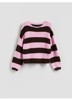 Reserved - Sweter w paski - wielobarwny ze sklepu Reserved w kategorii Swetry damskie - zdjęcie 185888237