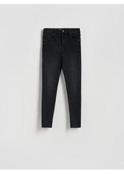 Reserved - Jeansy slim fit z przetarciami - czarny ze sklepu Reserved w kategorii Jeansy damskie - zdjęcie 185889128