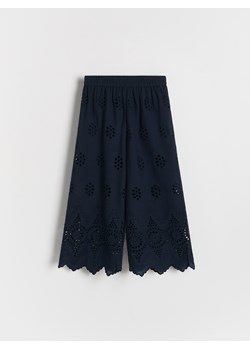 Reserved - Dwuwarstwowe spodnie - granatowy ze sklepu Reserved w kategorii Spodnie dziewczęce - zdjęcie 185889188