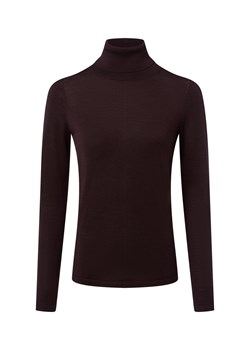 brookshire Damski sweter z golfem wykonany z wełny merynosów Kobiety drobna dzianina czekoladowy marmurkowy ze sklepu vangraaf w kategorii Swetry damskie - zdjęcie 185889835