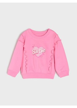Sinsay - Bluza crewneck z falbanami Barbie - różowy - id: 179FT-30X - marki Sinsay - 185894635 Sinsay - Bluza crewneck z falbanami Barbie - różowy ze sklepu Sinsay w kategorii Bluzy i swetry - zdjęcie 185894635