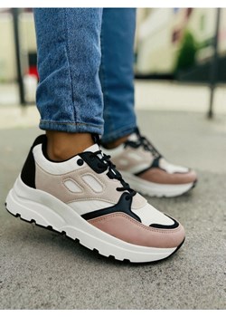 Sinsay - Sneakersy sznurowane z imitacją zamszu - wielobarwny ze sklepu Sinsay w kategorii Buty sportowe damskie - zdjęcie 185894667