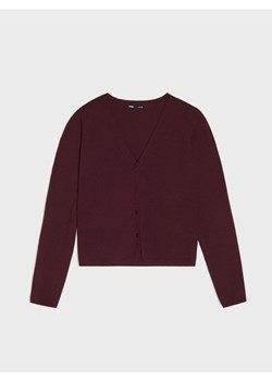 Sinsay - Sweter z domieszką wełny i wiskozy - bordowy ze sklepu Sinsay w kategorii Swetry damskie - zdjęcie 185894705