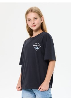 Sinsay - Bawełniana koszulka z krótkim rękawem - szary - id: 482FV-86X - marki Sinsay - 185894919 Sinsay - Bawełniana koszulka z krótkim rękawem - szary ze sklepu Sinsay w kategorii Bluzki dziewczęce - zdjęcie 185894919