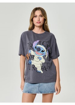 Sinsay - Koszulka z nadrukiem Stitch - szary ze sklepu Sinsay w kategorii Bluzki damskie - zdjęcie 185895059