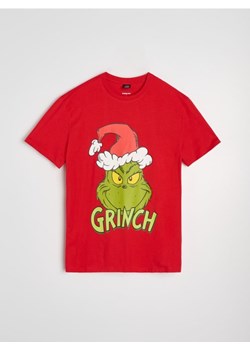 Sinsay - Koszulka z krótkim rękawem Grinch - czerwony ze sklepu Sinsay w kategorii T-shirty męskie - zdjęcie 185895257