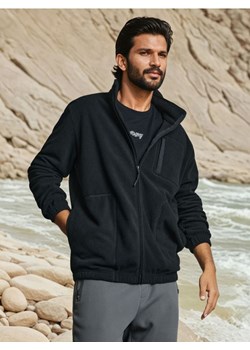 Sinsay - Bluza polarowa z kieszeniami - czarny ze sklepu Sinsay w kategorii Bluzy męskie - zdjęcie 185895395