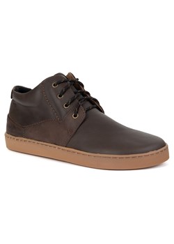 Buty męskie barefoot ocieplane skórzane Olivier 116KZ brązowe ze sklepu butyolivier w kategorii Półbuty męskie - zdjęcie 185896668