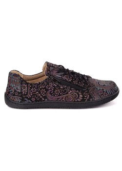 Damskie minimalistyczne buty skórzane barefoot model perforowane 1243 FIOLET ETNICZNY ze sklepu butyolivier w kategorii Półbuty damskie - zdjęcie 185896915