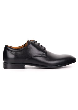 Buty męskie skórzane wizytowe Olivier 484 czarne– klasyczne półbuty derby ze sklepu butyolivier w kategorii Buty eleganckie męskie - zdjęcie 185896959