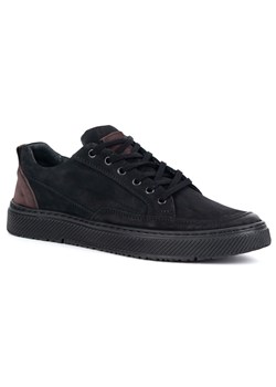 Buty Męskie skórzane SNEAKERS 950MA czarne ze sklepu butyolivier w kategorii Półbuty męskie - zdjęcie 185896966