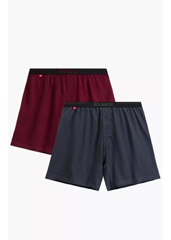 Atlantic 2-pack bokserki męskie luźne 2MBX-025-GRF/CAB, Kolor grafitowo-bordowy, Rozmiar XL, ATLANTIC ze sklepu Intymna w kategorii Majtki męskie - zdjęcie 185897005