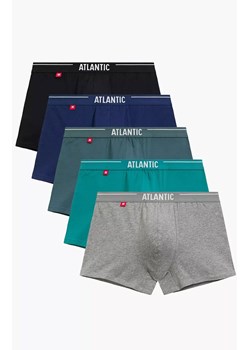 Atlantic 5-pack bokserki męskie 5SMH-004-NIE/ZIE/CZA/SZM/NIEC, Kolor niebiesko-szary, Rozmiar L, ATLANTIC ze sklepu Intymna w kategorii Majtki męskie - zdjęcie 185897015