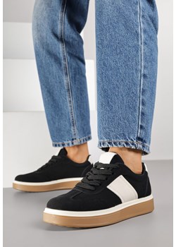 Czarne Sneakersy w Stylu Tenisówek Larrive ze sklepu born2be.pl w kategorii Buty sportowe damskie - zdjęcie 185897895