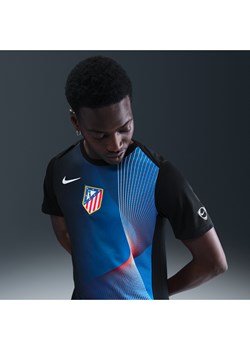 Męska przedmeczowa koszulka piłkarska Nike Dri-FIT Total 90 Atlético Madryt Academy Pro (wersja trzecia) - Czerń ze sklepu Nike poland w kategorii T-shirty męskie - zdjęcie 185898927