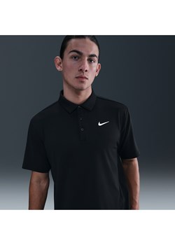 Męska gładka koszulka polo do golfa Dri-FIT Nike Tour - Czerń ze sklepu Nike poland w kategorii T-shirty męskie - zdjęcie 185898946