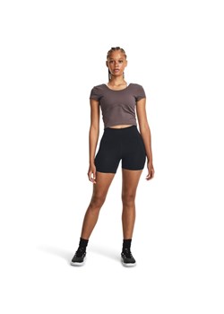 Damskie legginsy krótkie treningowe Under Armour Meridian Middy - czarne ze sklepu Sportstylestory.com w kategorii Szorty - zdjęcie 185900019