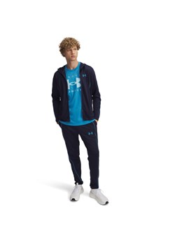 Męski dres komplet treningowy Under Armour UA EMEA Tracksuit Novelty - granatowy ze sklepu Sportstylestory.com w kategorii Bluzy męskie - zdjęcie 185900026