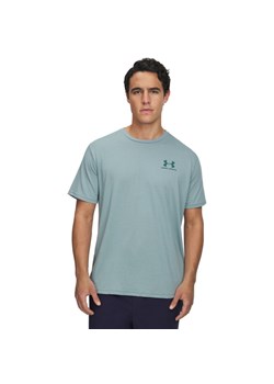 Męski t-shirt z nadrukiem Under Armour UA M Sportstyle LC SS - niebieski ze sklepu Sportstylestory.com w kategorii T-shirty męskie - zdjęcie 185900097