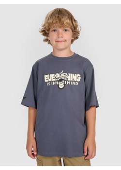 Chłopięcy t-shirt oversize z nadrukiem 4F 4FJRAW25TTSHM3209 - szary ze sklepu Sportstylestory.com w kategorii T-shirty chłopięce - zdjęcie 185900216