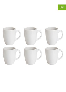 Trendy Kitchen by EXCÉLSA Kubki (6 szt.) w kolorze białym - 280 ml ze sklepu Limango Polska w kategorii Dzbanki i zaparzacze - zdjęcie 185902429