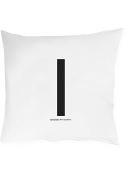 Design Letters Poszewka w kolorze białym na poduszkę - 80 x 80 cm ze sklepu Limango Polska w kategorii Poduszki dekoracyjne - zdjęcie 185902855