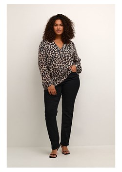 KAFFE curve Bluzka "Mirta Tilly" w kolorze beżowo-czarnym ze sklepu Limango Polska w kategorii Bluzki damskie - zdjęcie 185903427