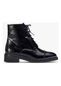 Unisa Skórzane botki "Eady" w kolorze czarnym ze sklepu Limango Polska w kategorii Botki - zdjęcie 185904888