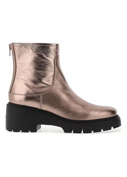 Unisa Skórzane botki "Jorge" w kolorze złotym ze sklepu Limango Polska w kategorii Botki - zdjęcie 185905025