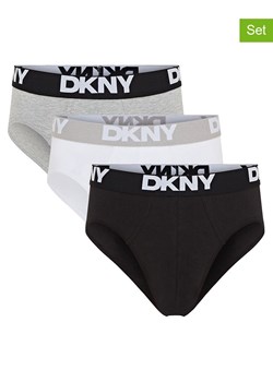 DKNY Slipy (3 pary) w kolorze czarno-biało-szarym ze sklepu Limango Polska w kategorii Majtki męskie - zdjęcie 185905689
