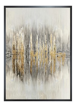 Ars Longa Druk artystyczny &quot;Golden Abstract II&quot; w ramce - 70 x 50 cm ze sklepu Limango Polska w kategorii Obrazy - zdjęcie 185905998