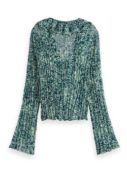 Scotch &amp; Soda Bluzka w kolorze zielono-białym ze sklepu Limango Polska w kategorii Bluzki damskie - zdjęcie 185907005