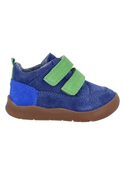 Richter Shoes Skórzane buty &quot;Samy&quot; w kolorze niebiesko-zielonym do chodzenia na boso ze sklepu Limango Polska w kategorii Buciki niemowlęce - zdjęcie 185907977