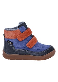 Richter Shoes Skórzane buty &quot;Samy&quot; w kolorze niebiesko-pomarańczowym do chodzenia na boso ze sklepu Limango Polska w kategorii Buciki niemowlęce - zdjęcie 185907995