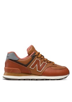 Sneakersy New Balance ML574OMA Brązowy ze sklepu eobuwie.pl w kategorii Buty sportowe męskie - zdjęcie 185908566