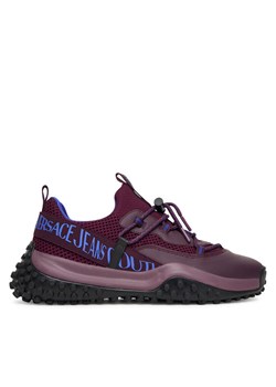 Sneakersy Versace Jeans Couture 79YA3SN2 ZSD01 Bordowy ze sklepu eobuwie.pl w kategorii Buty sportowe męskie - zdjęcie 185908636