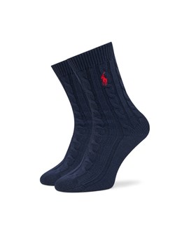 Skarpety Wysokie Męskie Polo Ralph Lauren 4,55955E+11 Granatowy ze sklepu eobuwie.pl w kategorii Skarpetki męskie - zdjęcie 185908766