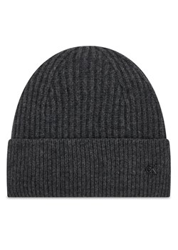 Czapka Calvin Klein Ck Metal Wool Beanie LV04D8032G Szary ze sklepu eobuwie.pl w kategorii Czapki zimowe damskie - zdjęcie 185908788