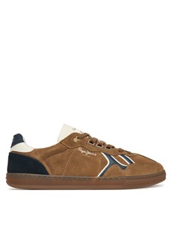 Sneakersy Pepe Jeans Ball Mix M PMS000009 Brązowy ze sklepu eobuwie.pl w kategorii Buty sportowe męskie - zdjęcie 185909079