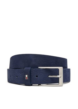 Pasek Męski Tommy Hilfiger Layton 3.5 Nubuck AM0AM13754 Granatowy ze sklepu eobuwie.pl w kategorii Paski męskie - zdjęcie 185909206