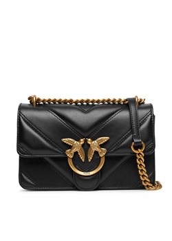 Torebka PINKO Love One Mini Light Dc. Al 25-26 PLTT 104550 A2OS Czarny ze sklepu eobuwie.pl w kategorii Listonoszki - zdjęcie 185909277