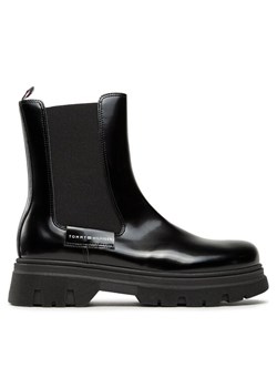 Kozaki Tommy Hilfiger T4A5-33035-1453999 Czarny ze sklepu eobuwie.pl w kategorii Buty zimowe dziecięce - zdjęcie 185909307