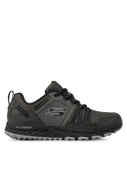 Trekkingi Skechers Escape Plan 51591/CCBK Szary ze sklepu eobuwie.pl w kategorii Buty sportowe męskie - zdjęcie 185909379