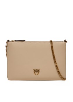 Torebka PINKO Flat Classic AI 25-26 PCPL 100455 A0F1 Beżowy ze sklepu eobuwie.pl w kategorii Kopertówki - zdjęcie 185909385