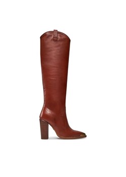 Kozaki Bronx High boots 14165-JJ Brązowy ze sklepu eobuwie.pl w kategorii Kozaki damskie - zdjęcie 185909446