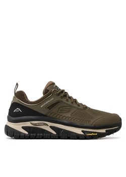 Trekkingi Skechers Recon 237333/OLBK Khaki ze sklepu eobuwie.pl w kategorii Buty sportowe męskie - zdjęcie 185909467