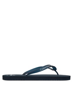 Japonki Calvin Klein Jeans Beach Sandal Transparent Tpu YM0YM01267 Granatowy ze sklepu eobuwie.pl w kategorii Klapki męskie - zdjęcie 185909506