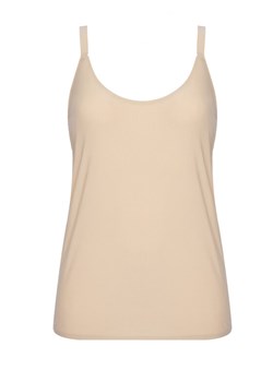 Chantelle Top Soft Stretch C10620 Beżowy Slim Fit ze sklepu MODIVO w kategorii Bluzki damskie - zdjęcie 185912905